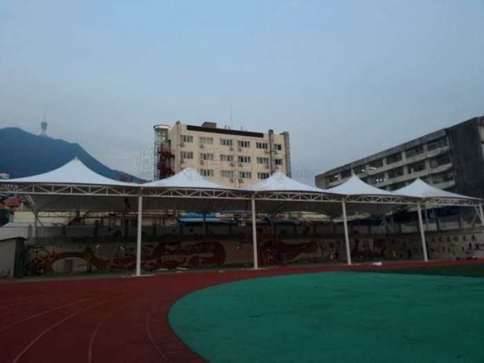 深圳羅湖外國語學校膜結構籃球場工程